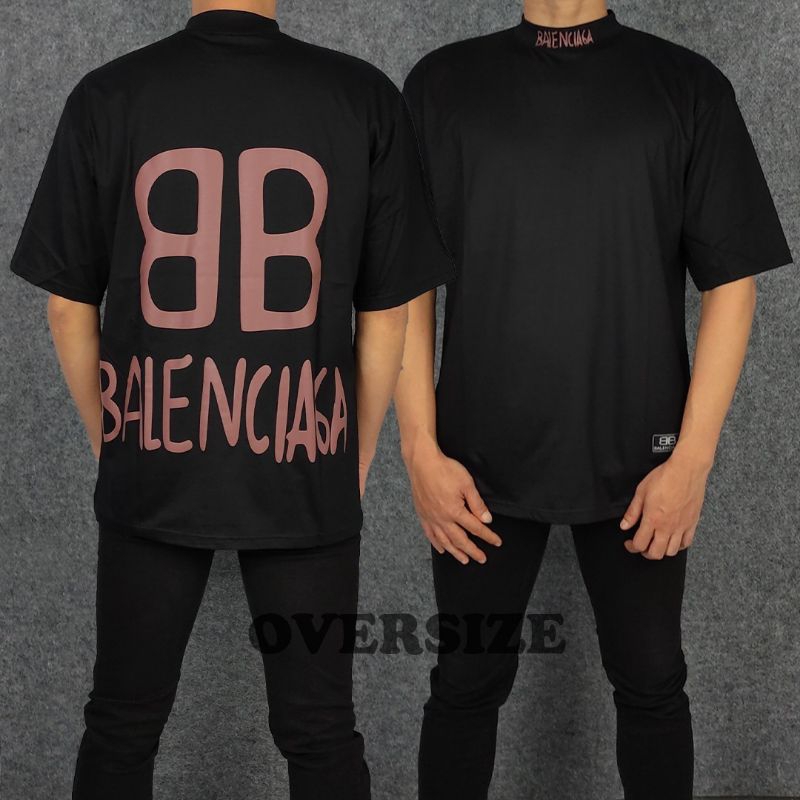 Baju Kaos Oversize / Baju Kaos Jumbo / Kaos Oversize Tulisan Melengkung