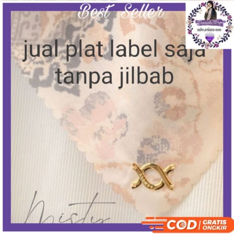 LOGO HIJAB WEARING KLAMBY KW/JUAL LOGO PLAT SAJA WEARING KLAMBY KW/DIJAHIT SENDIRI DI JILBABMU