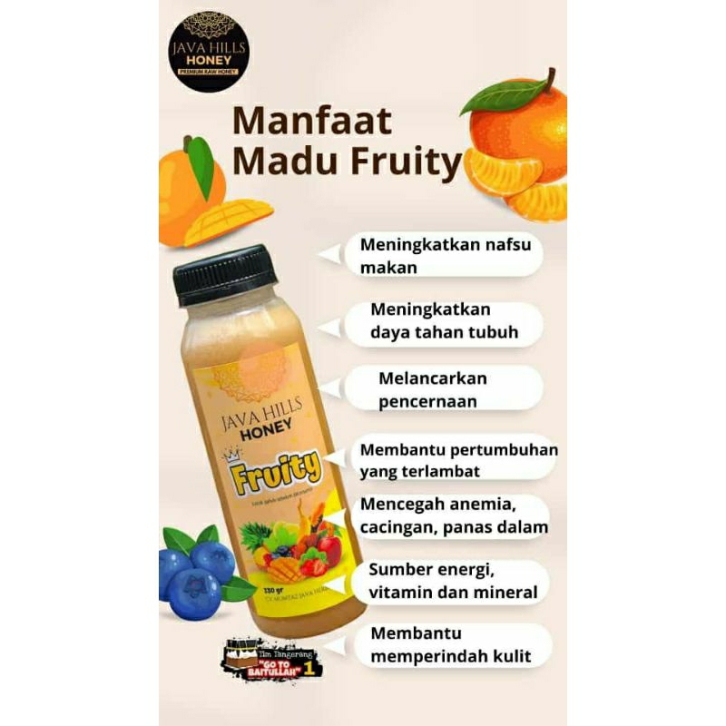 

Madu fruity java hills honey
