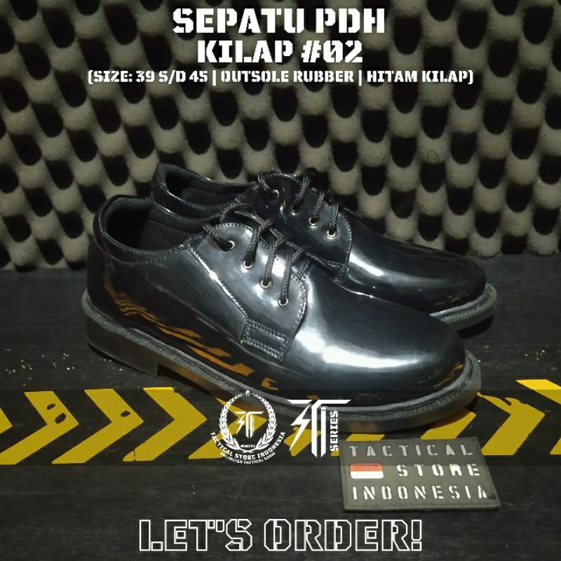 GRADE A Sepatu PDH TNI POLRI Model Terbaru Kualitas Premium