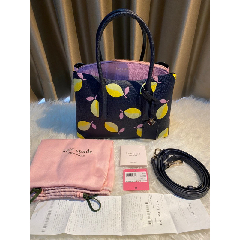Preloved Tas Kate Spade Margaux Medium Stachel Lemon