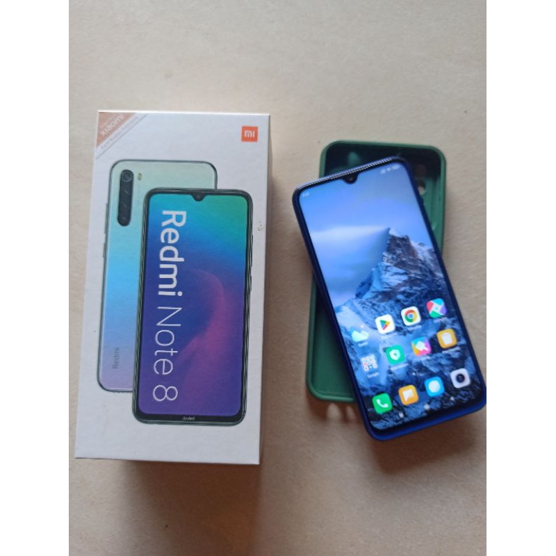 XIOMI REDMI NOTE 8 RAM 4/64 SEGEL FULLSET NORMAL FUNGSI MULUS