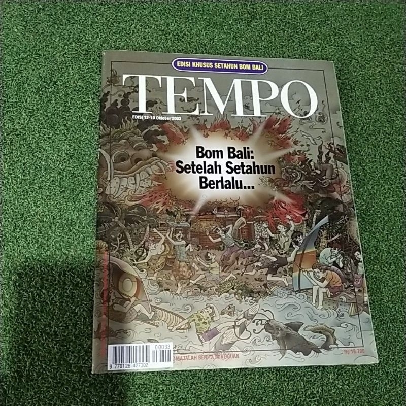 MAJALAH TEMPO EDISI KHUSUS SETAHUN BOM BALI EDISI 12-19 OKTOBER 2003