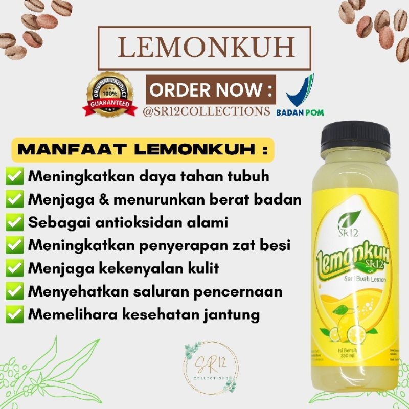 

SR12 C- LEMONKUH SR12 SARI LEMON SR12 LEMON TANPA GULA SARI BUAH LEMON TERLARIS HALAL ORIGINAL