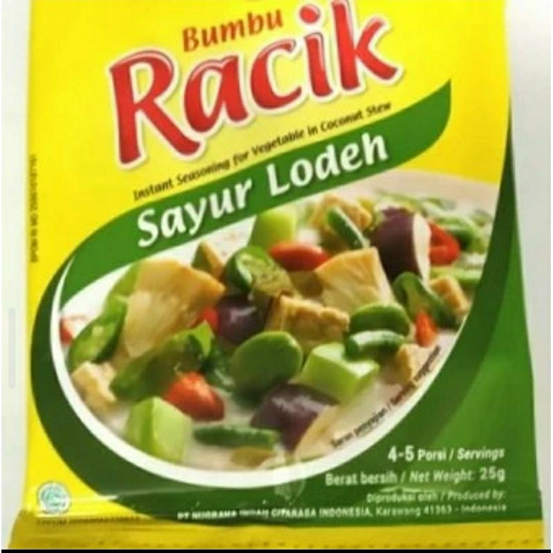 

bumbu racik instant sayur lodeh | per sachet