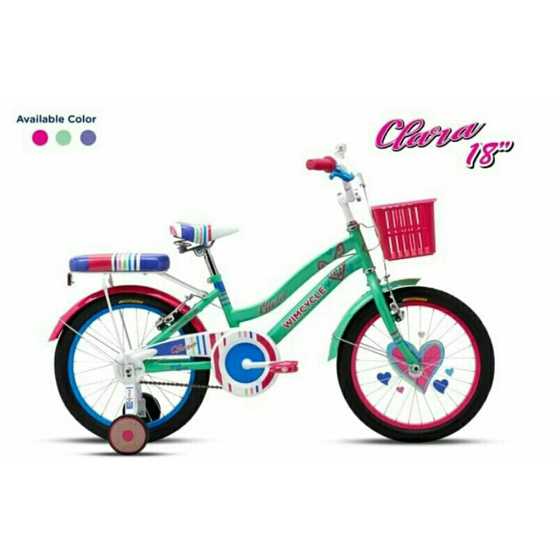 Sepeda Anak 18" Inch Mini Wimcycle Kids Clara