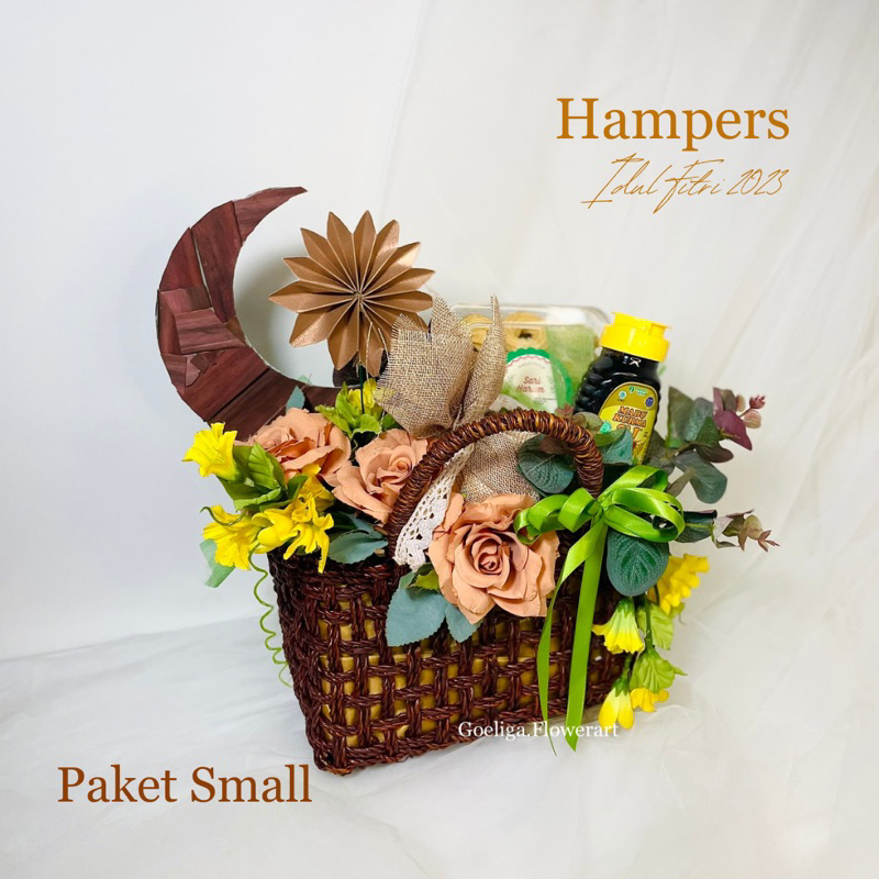 

Hampers Ramadhan Lebaran Eid Mubarak Idul Fitri Madu TJ Kue Rangkaian bunga artificial premium