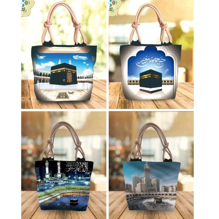 Tote Bag motif Ka'bah Terbaru (GROSIR &amp; ECERAN)