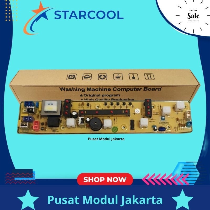 SHARP ES-F800S Modul pcb mesin cuci Top Loading