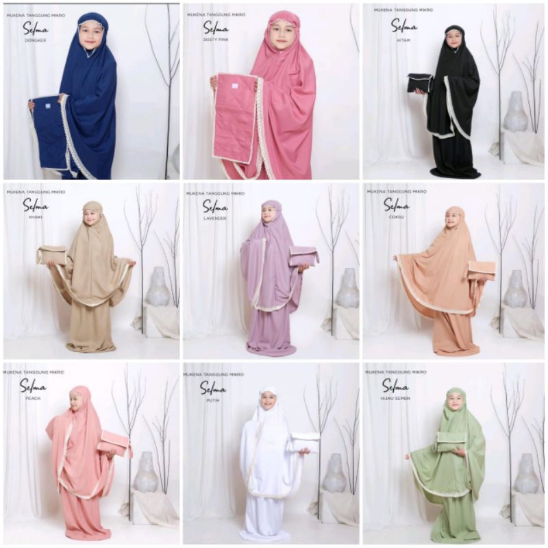 MUKENA ANAK REMAJA/ MUKENA MUSLIM / MUKENA POLOS ANAK