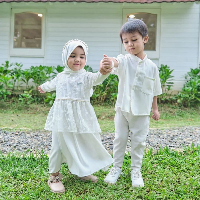 Gamis Koko Binar Khusus Putih Lebaran Hari Raya