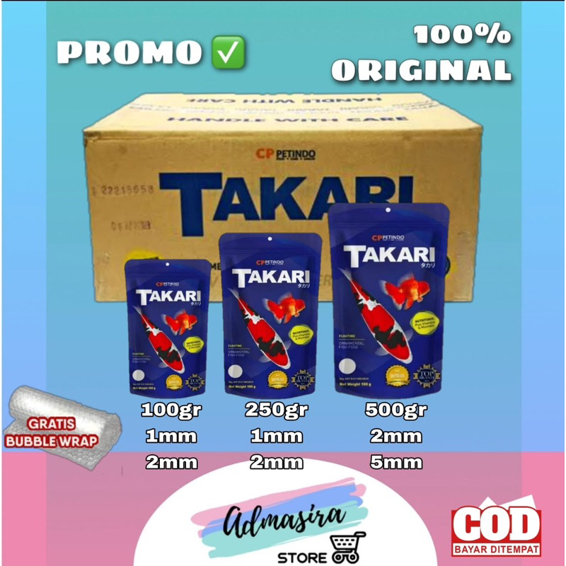 TAKARI 1dus All Varian 100 gram 250 gram 500 gram 1mm 2mm 5mm