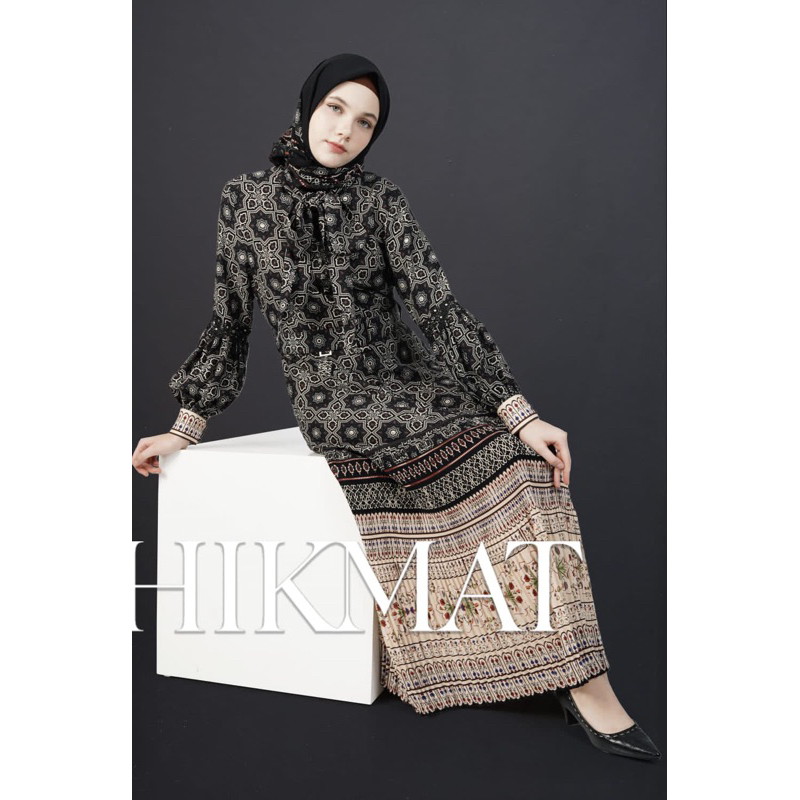 Gamis dress abaya hikmat terbaru A9912-02