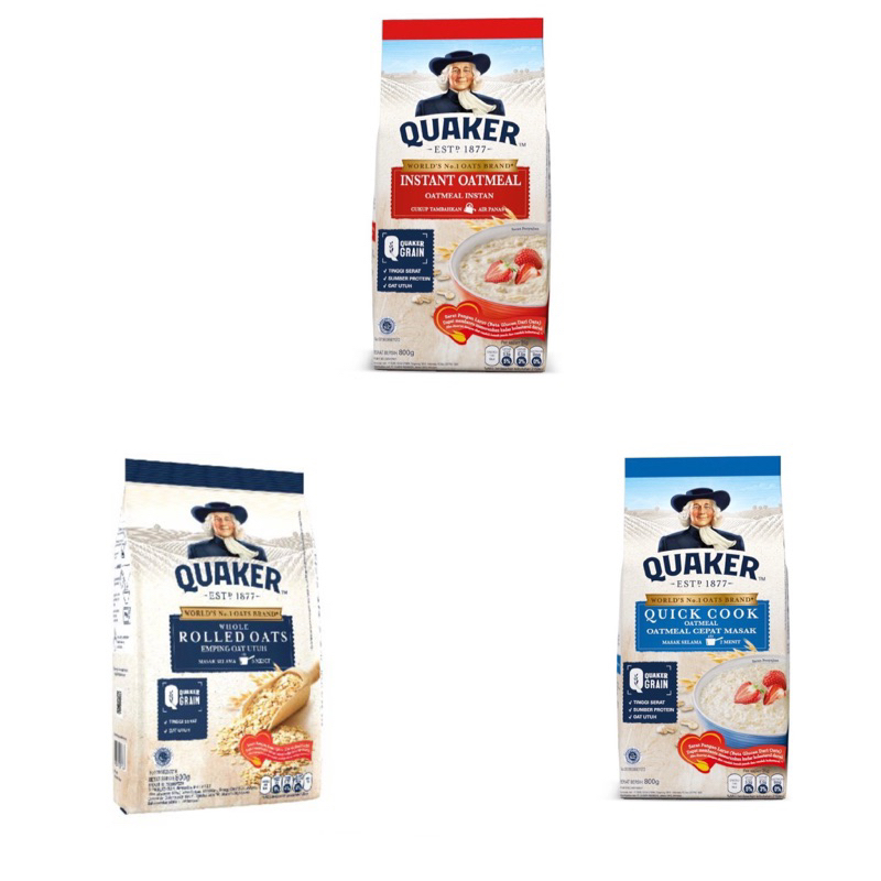 

Quaker Instant Oatmeal / Quick Cooking / Rolled Oat / Festive Instant Oatmeal 800gr