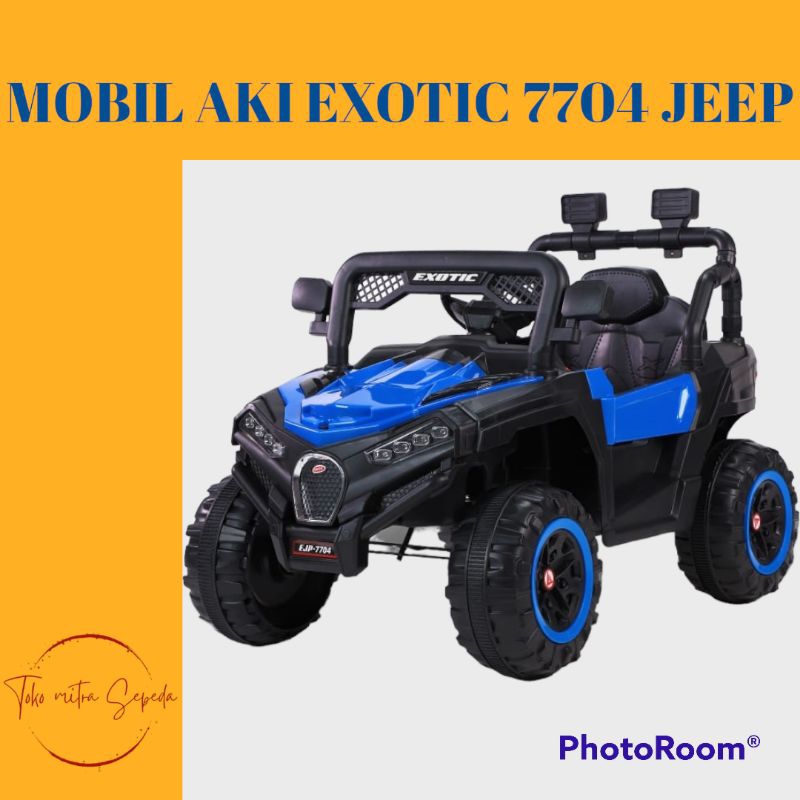 Mobil aki anak EXOTIC EJP 7704 mobil jeep aki anak EXOTIC 7704 mainan mobil aki anak bisa manual exo
