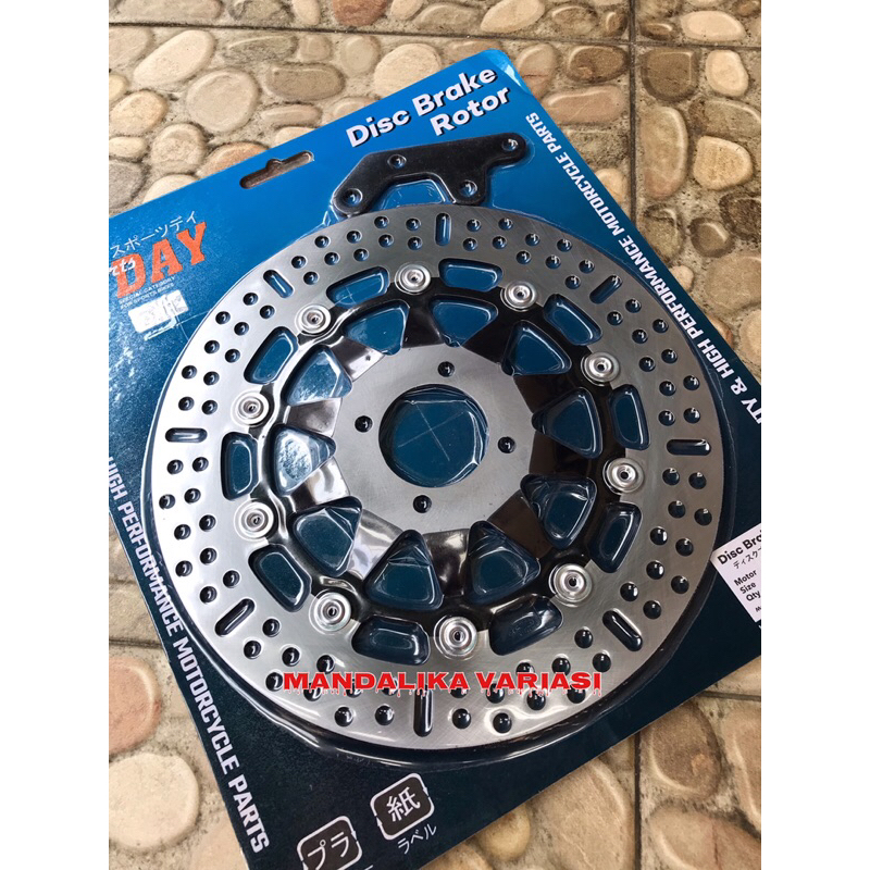 Piringan Cakram Depan Besar 300mm Copy Ktc Racing Plus Breaket Variasi Untuk Motor Yamaha RX KING NEW