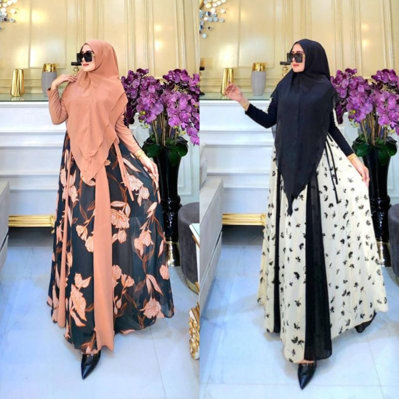 (BISA COD) Effoni Dress Set Original