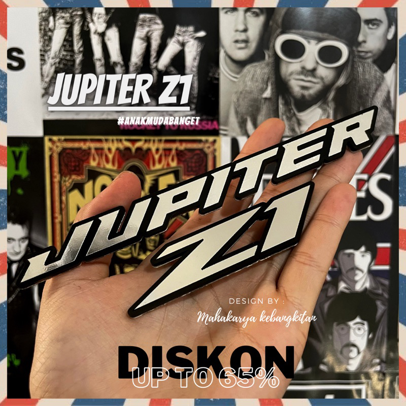 JUPITER Z1 EMBLEM TIMBUL BUKAN STIKER AKSESORIS MOTOR JUPITER Z1