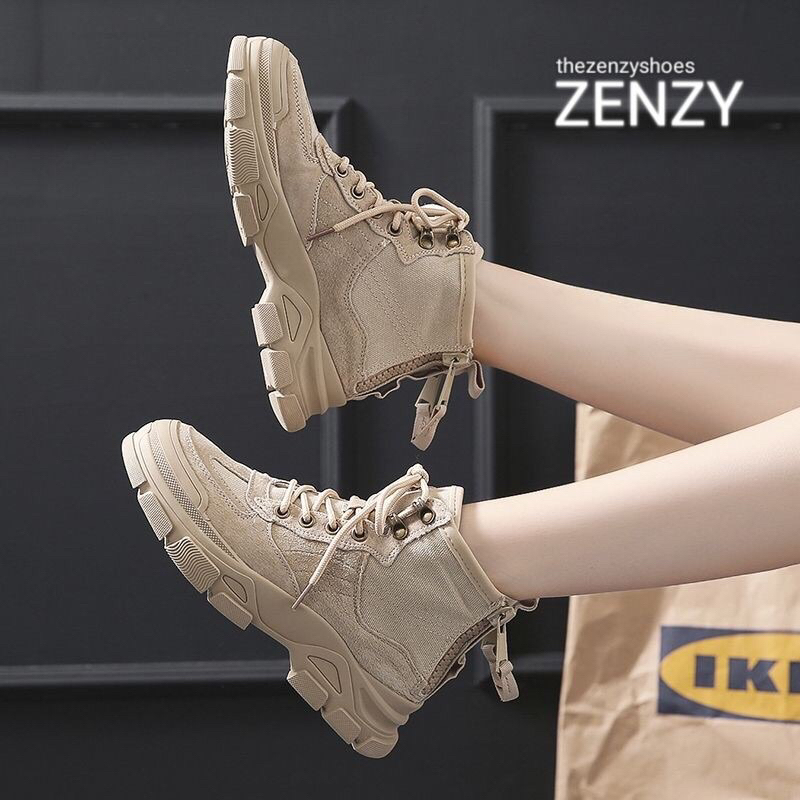 TZS Zenzy Timo Boots Korea Design - Sepatu Boots Wanita