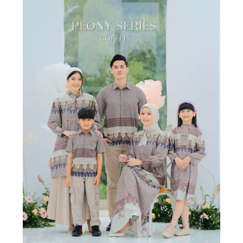 Mayoutfit Peony Series Family Set Series Coffe