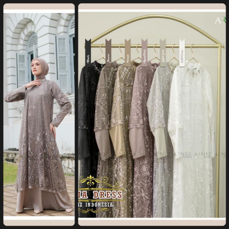 Hania Dress by Arniz Collection/Hania dress by Arniz/Gamis Lebaran