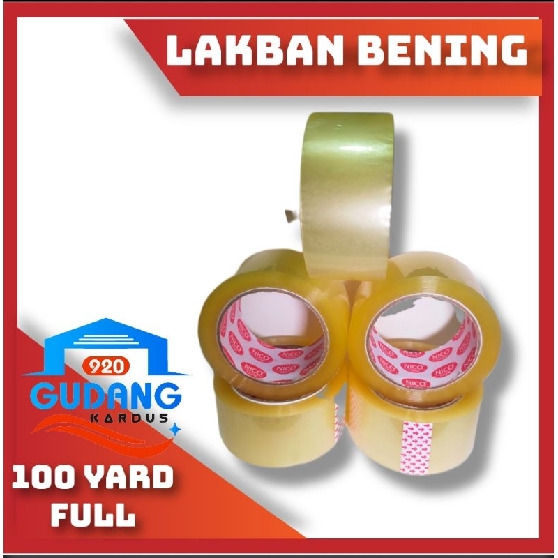 

LAKBAN TAPE ORIGINAL 100 YARD FULL KUALITAS PREMIUM