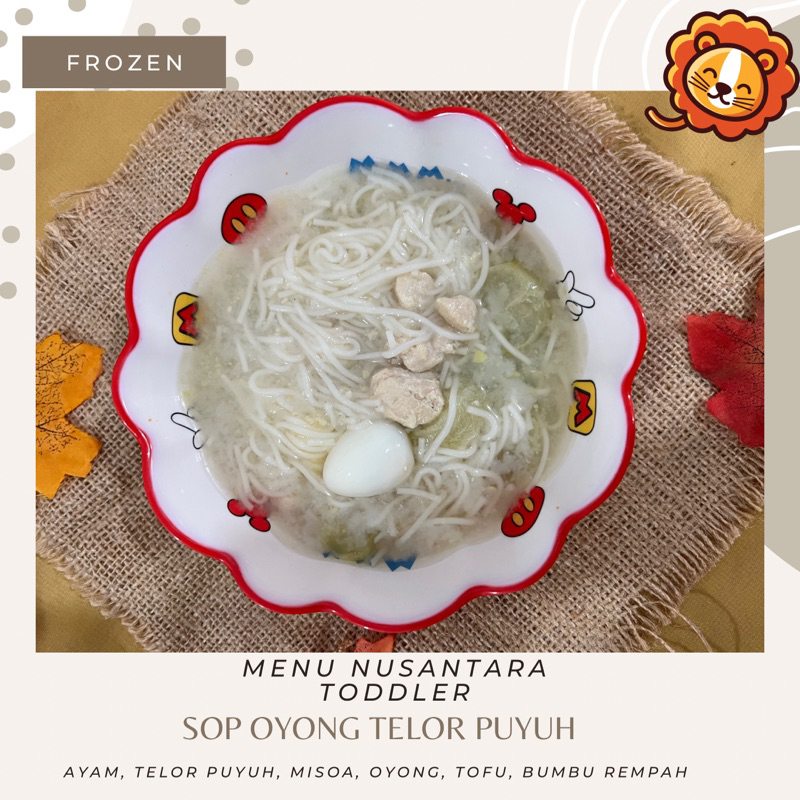 SOP OYONG TELOR PUYUH MENU BERKUAH TODDLER FROZEN KIDS MEALS