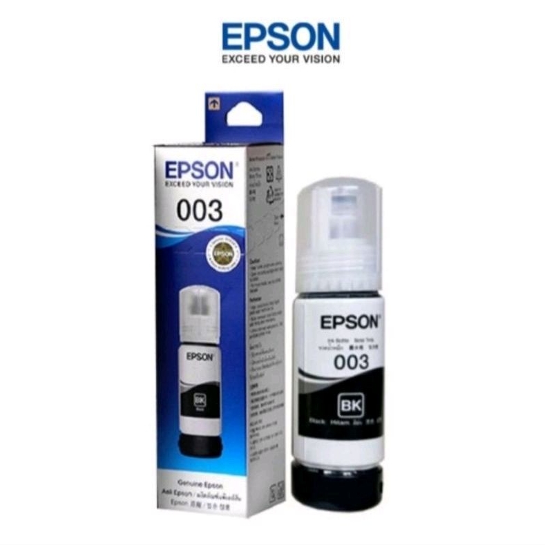 Tinta Epson 003 Black (65 ml) Untuk Printer L1110 L3100 L3101 L3110 L3150 L5190