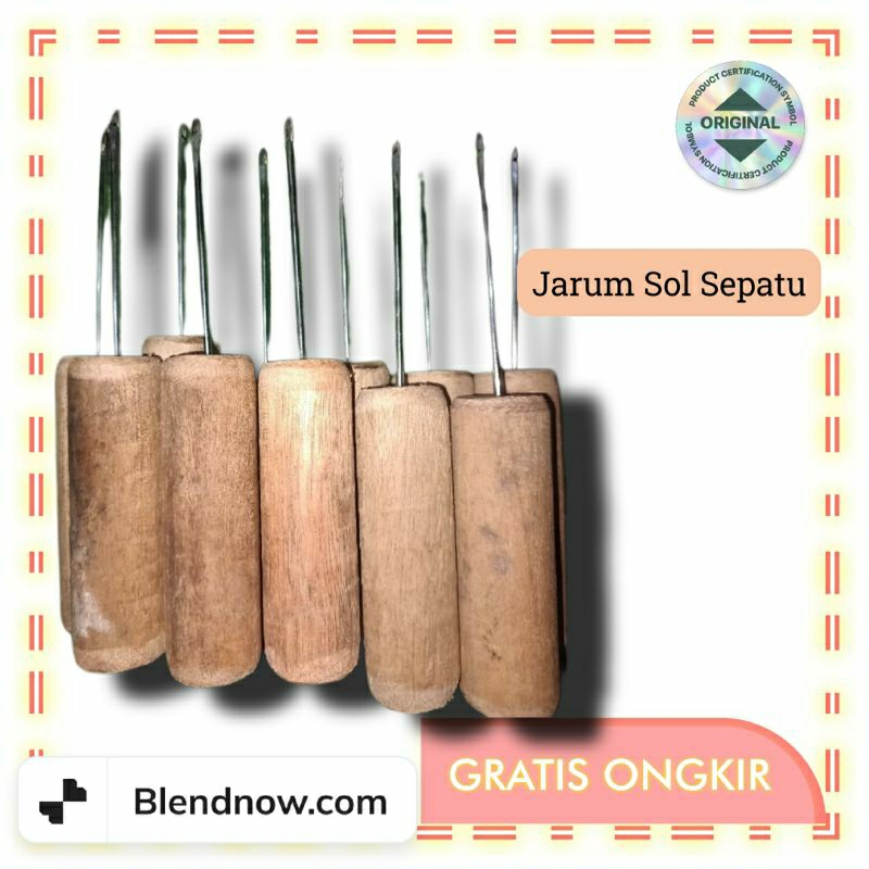 

JARUM SOL SEPATU / ALAT TUSUK PELUBANG PENUSUK PEMBOLONG KULIT JAHIT DENGAN GAGANG KAYU