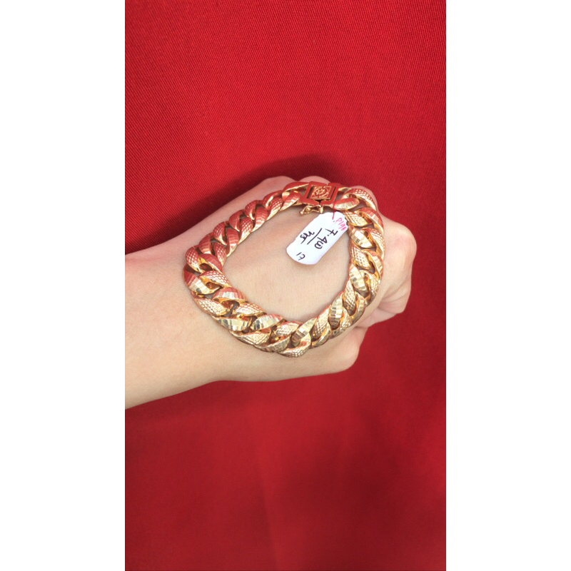 Gelang sisik naga ukir 375/8K