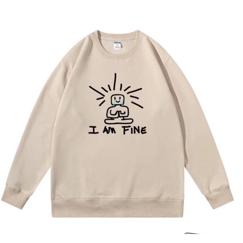 ALU • I AM FINE SWEATER CREWNECK UNISEX COUPLE