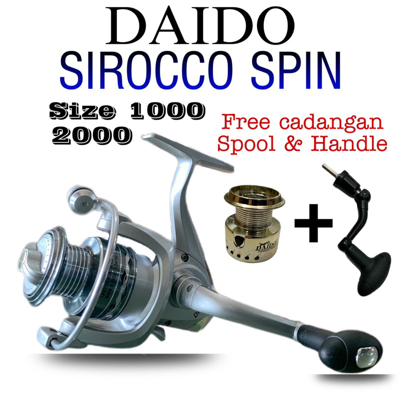REEL SPINING DAIDO SIROCCO SPIN 1000 2000 ONE WAY 10+1 Ball bearing