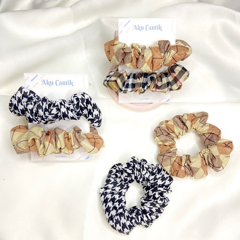 Ikat rambut SET isi 2 bebas pilih / Ikat rambut Astetik