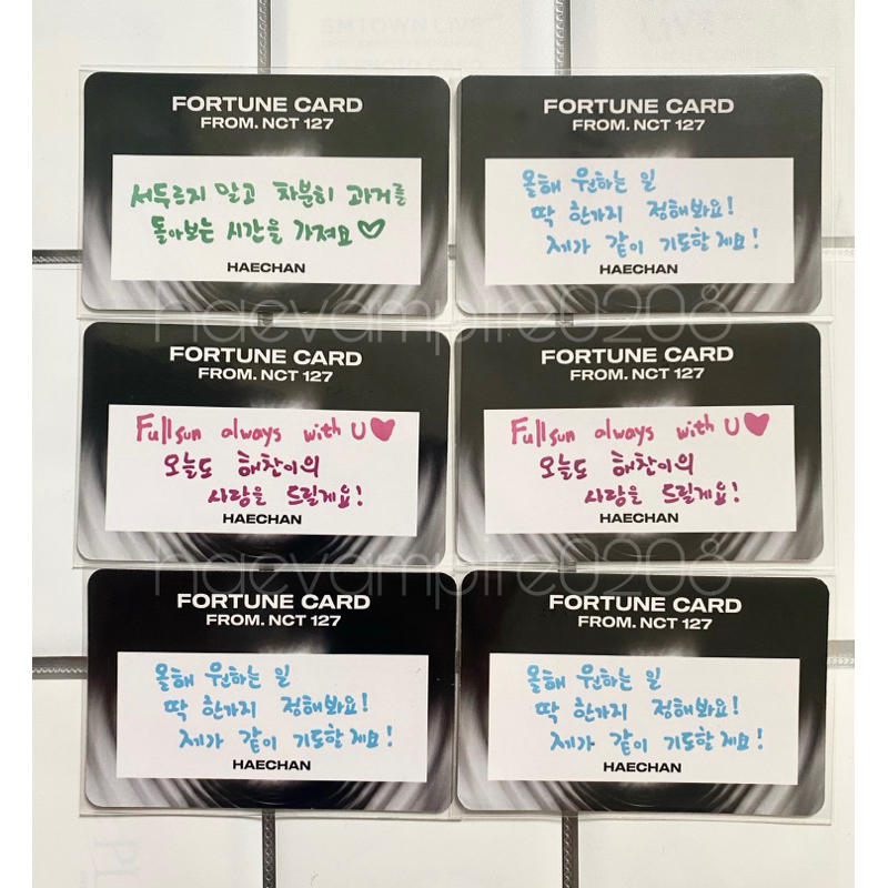 [READY] nct 127 the link fortune scratch haechan