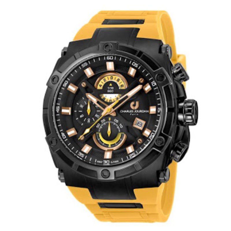 JAM TANGAN PRIA CHARLES JOURDAN CJ1022-1732C CRONOGRAPH ORIGINAL