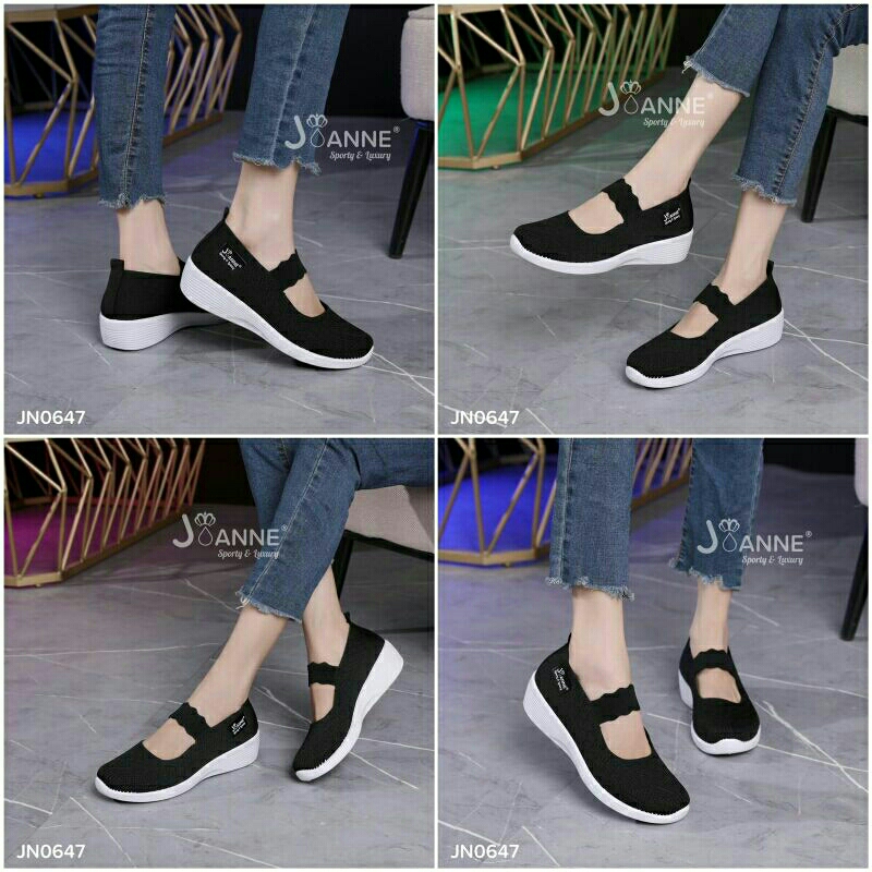 JOANNE Highsole FlyKnit Slip On Shoes #JN0647 ORIGINAL