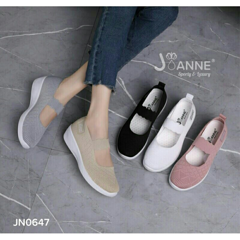 JOANNE Highsole FlyKnit Slip On Shoes #JN0647 ORIGINAL