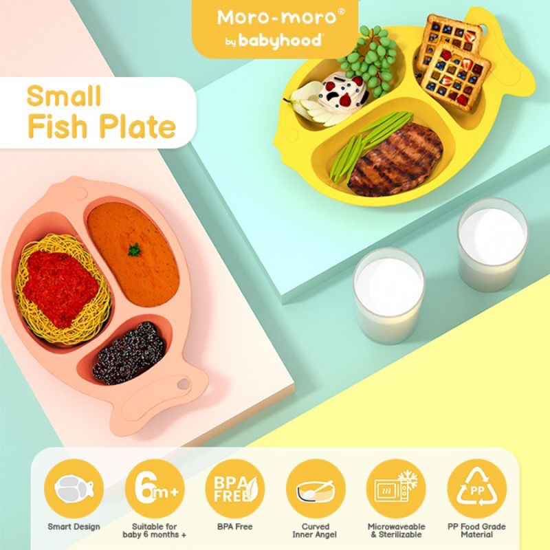 Moro Moro Small Fish Plate / Piring Makan Bayi(MFP-2230)