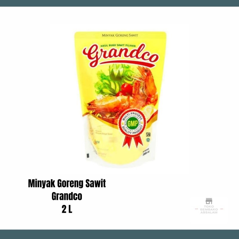 

Minyak goreng grandco sawit dua liter / Minyak sawit goreng merk grandco 2 liter / Minyak goreng 2 liter