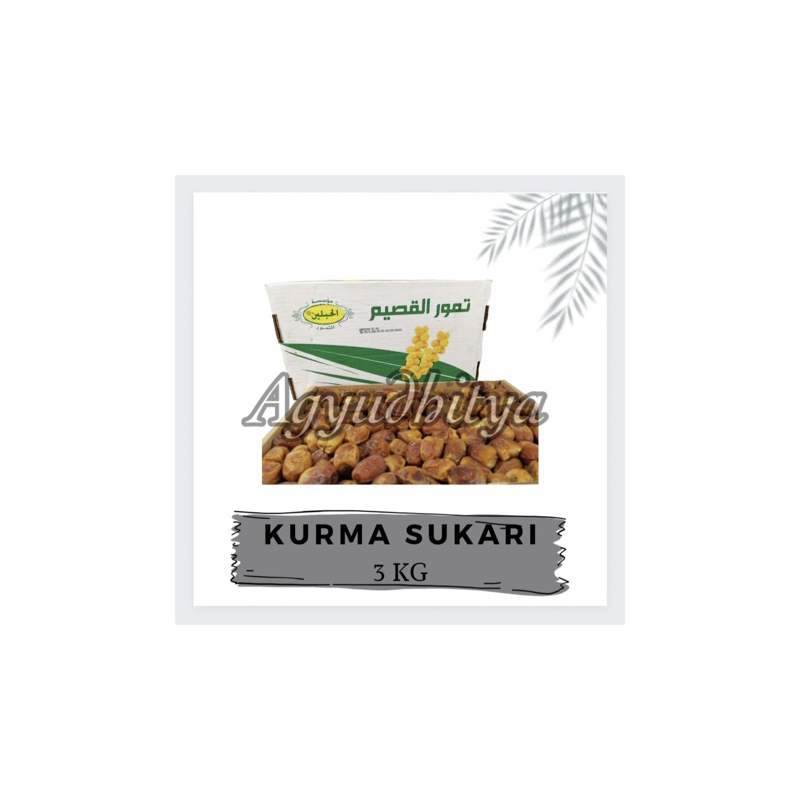 

kurma Sukari 1 dus berat 3kg