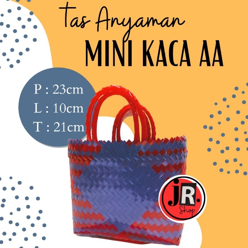 TASANYAMANJR.SHOP - TAS ANYAMAN MINI KACA AA