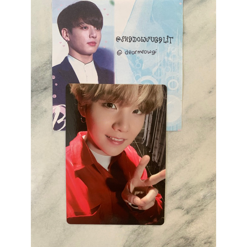 BTS SUGA yoongi mots backpack photocard pc