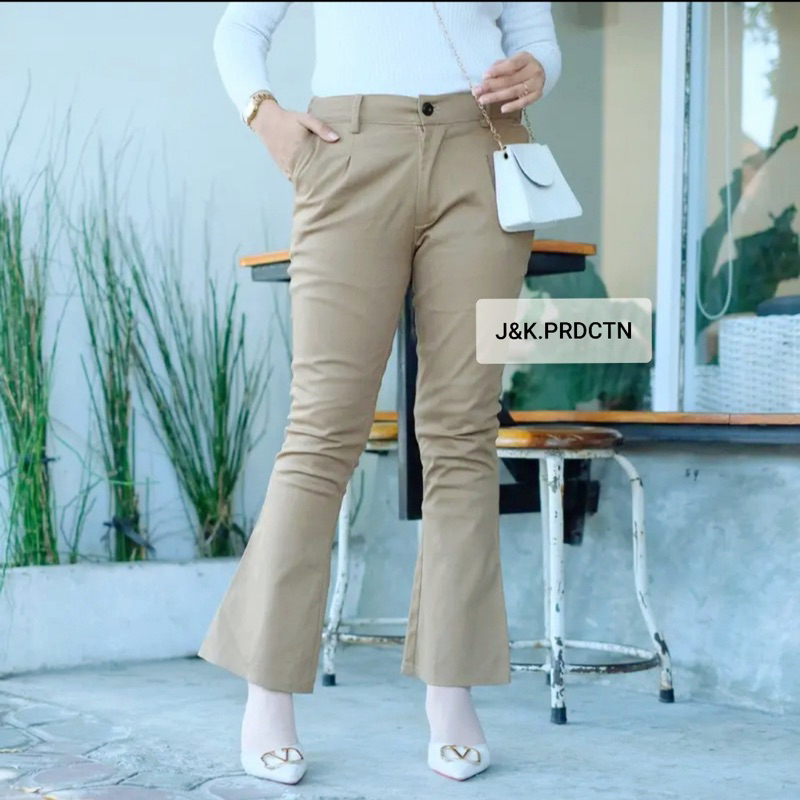 CELANA CUTBRAY BASIC PANTS SLETING