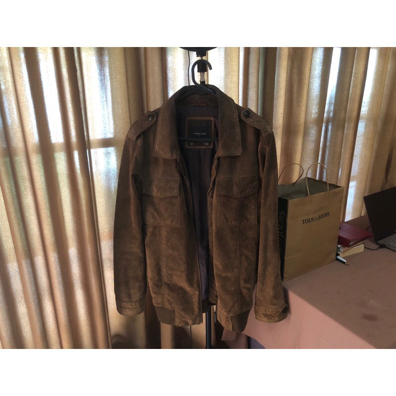 ZARA Man Leather Jacket - Jaket Kulit ZARA Original Preloved