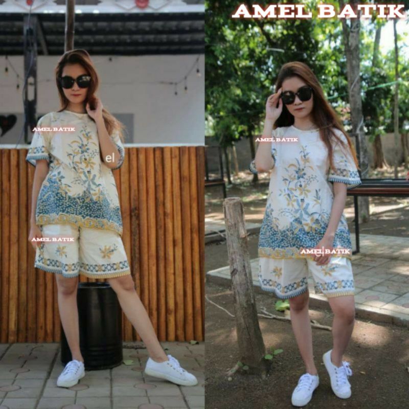 SETELAN BATIK UNGGUL JAYA || SETELAN BATIK CELANA PENDEK