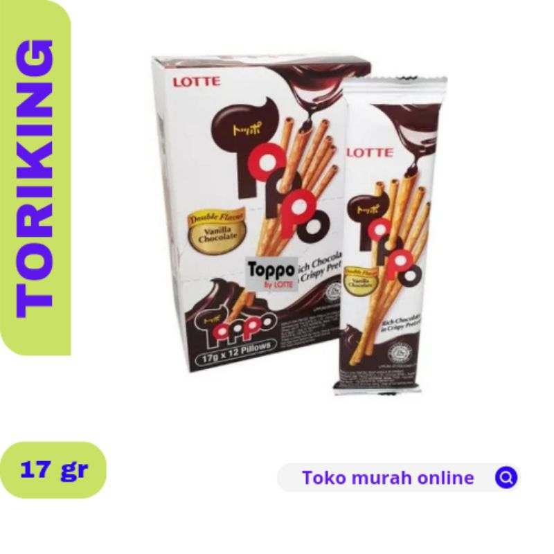 

LOTTE TOPPO BISKUIT VANILA ISI COKLAT 12pcs @17gr