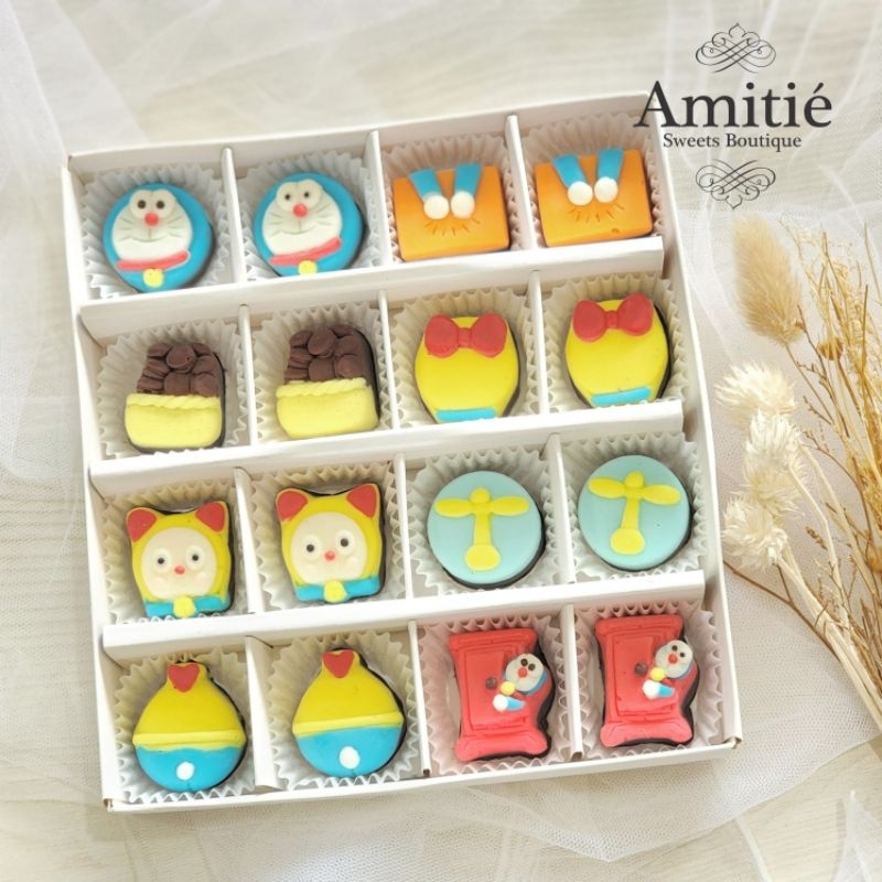 

Coklat Praline Doraemon and Friends - 1 Box isi 16 / Coklat Karakter / Birthday Gift / Hadiah Ulang Tahun