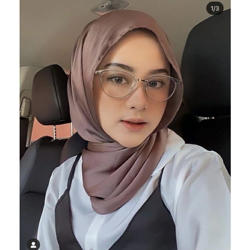 Pashmina silk satin texure garis | pashmina silk Malay satin Crincle silk | Malay silk luxury Shawl