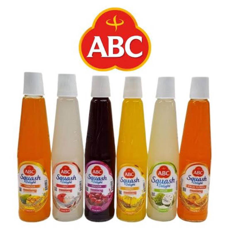 Sirup ABC Squash Delight All Varian Orange Leci Sirsak Anggur Nanas Mangga