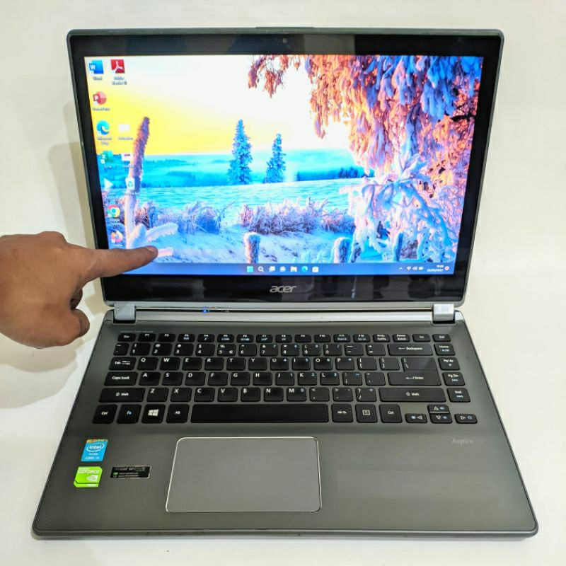 laptop Touchscreen Acer aspire v5-473pg - Core i5 - Dual vga Nvidia vram 4gb - ram 12gb